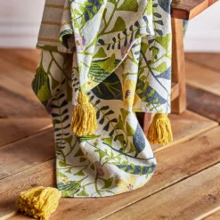 Bloomingville Camelie Decke Bunt