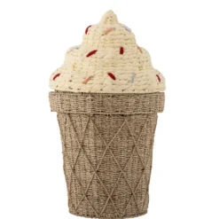 Bloomingville Cillie Korb mit Deckel Eis