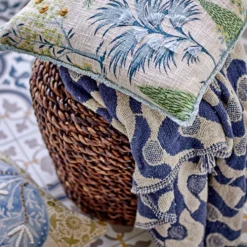 Bloomingville Decke Santena Blau