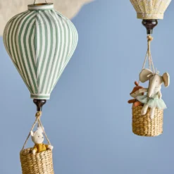 Bloomingville Deko-Mobile Heißluftballon Pomp Gelb