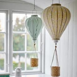 Bloomingville Deko-Mobile Heißluftballon Pomp Gelb