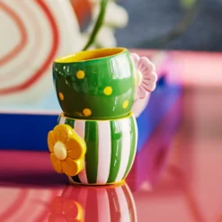 Bloomingville Haisy Tasse Bunt 2er-Set