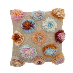 Bloomingville Kissen Somma Blue Wolle