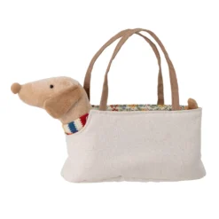 Bloomingville Kuscheltier Hund inkl. Tasche