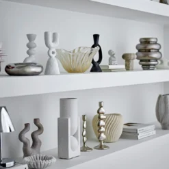Bloomingville Lampe tragbar & wiederaufladbar Lianna Silber