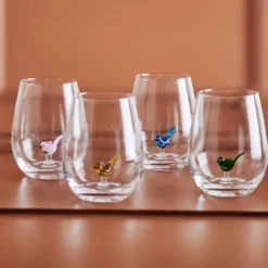 Bloomingville Misa Trinkglas Bunt 4er-Set