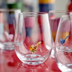 Bloomingville Misa Trinkglas Bunt 4er-Set