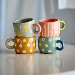 Bloomingville Nini Tasse Bunt 4er-Set