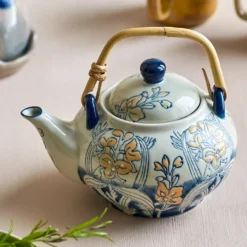 Bloomingville Teekanne mit Teesieb Myah Blau