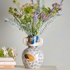 Bloomingville Vase Hezha Blue