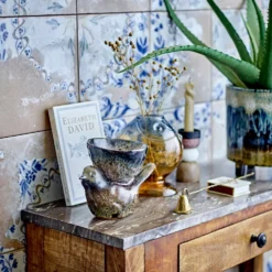 Bloomingville Vase Varga Gelb Glas