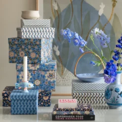 Bungalow Denmark Box länglich S Naya Indigo 2er-Set