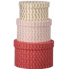 Bungalow Denmark Box rund Naya Scarlet 3er-Set