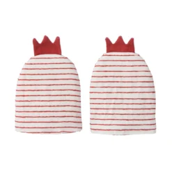 Bungalow Denmark Eierwärmer Chickens White/Red 2er-Set