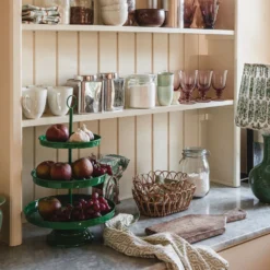 Bungalow Denmark Etagere 3-stöckig Alora H52cm Parrot