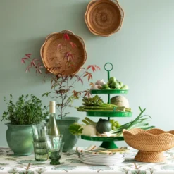 Bungalow Denmark Etagere 3-stöckig Alora H52cm Parrot