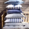 Bungalow Denmark Kissenhülle 50x70cm Milan Ocean Blue
