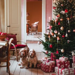 Bungalow Denmark Pappmaché-Weihnachtskugeln Gaya Berry 4-teilig