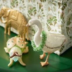 Bungalow Denmark Weihnachtsbaumanhänger Goose White