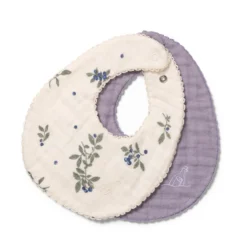 Dear April Koa Lätzchen Blueberries/Lavender 2er-Set