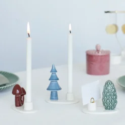 Dottir Nordic Design Kerzenhalter Winter Stories Mushroom 3er-Set