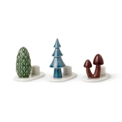 Dottir Nordic Design Kerzenhalter Winter Stories Mushroom 3er-Set