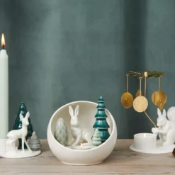 Dottir Nordic Design Teelichthalter Winter Stories Squirrel Engelspiel