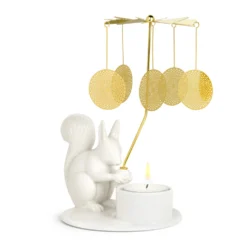 Dottir Nordic Design Teelichthalter Winter Stories Squirrel Engelspiel