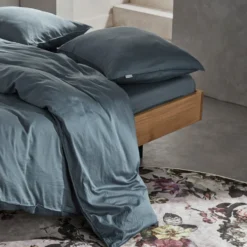 Essenza Spannbettlaken Minte Denim