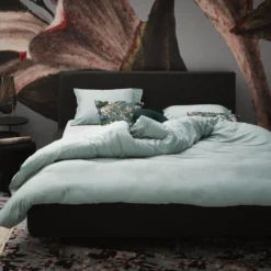 Essenza Spannbettlaken Minte Dusty green