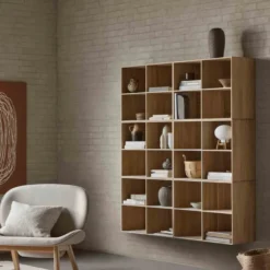 FDB Møbler B98 - Bücherregal Natur 54 x 72 x 32 cm