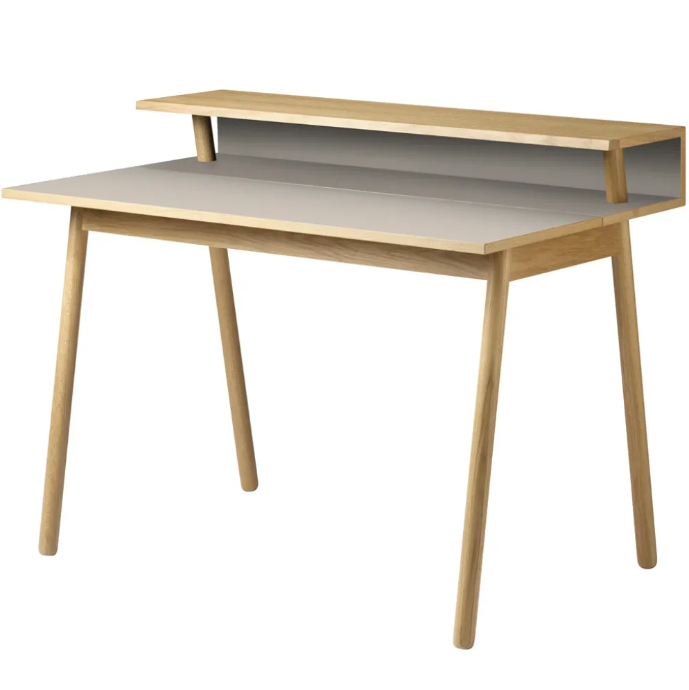 FDB Møbler C68 - Nørrebro Schreibtisch Eiche/Mushroom