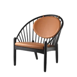 FDB Møbler J166 - Jørna Sessel Schwarz /Cognac