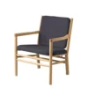 FDB Møbler J147 Sessel Eiche lackiert Dark Grey