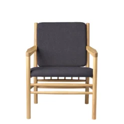 FDB Møbler J147 Sessel Eiche lackiert Dark Grey