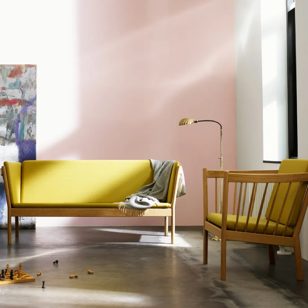 FDB Møbler J148 Sofa Natur/Cognac