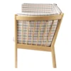 FDB Møbler J149 Sofa Natur/Rot kariert