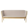 FDB Møbler J149 Sofa 3-Sitzer Eiche lackiert Beige