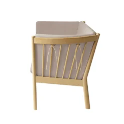 FDB Møbler J149 Sofa 3-Sitzer Eiche lackiert Beige