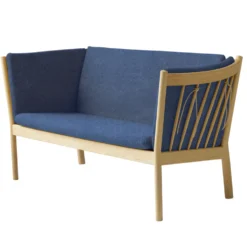 FDB Møbler J148 Sofa 2-Sitzer Eiche lackiert Dark Blue
