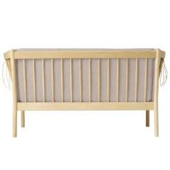 FDB Møbler J148 Sofa 2-Sitzer Eiche lackiert Beige