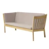 FDB Møbler J149 Sofa 3-Sitzer Eiche lackiert Light Grey
