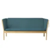 FDB Møbler J149 Sofa 3-Sitzer Eiche lackiert Green