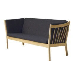 FDB Møbler J149 Sofa 3-Sitzer Eiche lackiert Dark Grey