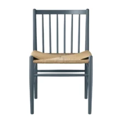 FDB Møbler J80 Stuhl Buche Blue Grey Nordic Swan Ecolabel