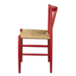 FDB Møbler J80 Stuhl Buche Ruby Red
