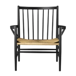 FDB Møbler J82 Stuhl Buche Schwarz/Natur Nordic Swan Ecolabel