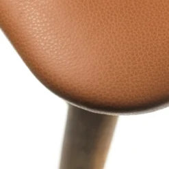 FDB Møbler J48 Stuhl Eiche Geräuchert/ Leder Cognac