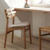 FDB Møbler J48 Stuhl Natur/Dunkel Braun