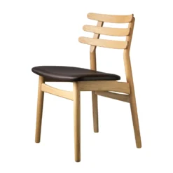 FDB Møbler J48 Stuhl Natur/Dunkel Braun